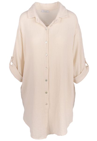 Seasons of April Hemdbluse Oversized Musselinbluse günstig online kaufen