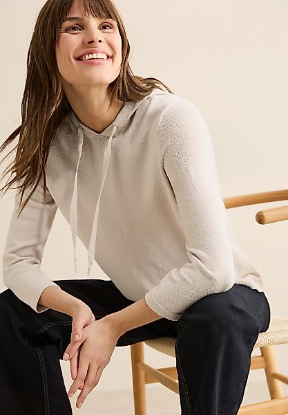 CECIL Strickpullover mit Kapuze und Tunnelzug günstig online kaufen