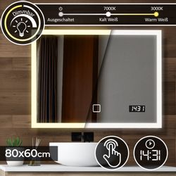 Aquamarin Badezimmerspiegelschrank Badspiegel mit LED - günstig online kaufen