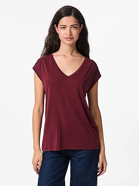 pieces Kurzarmshirt "PCKAMALA TEE NOOS BC" Materialmix, regular fit günstig online kaufen