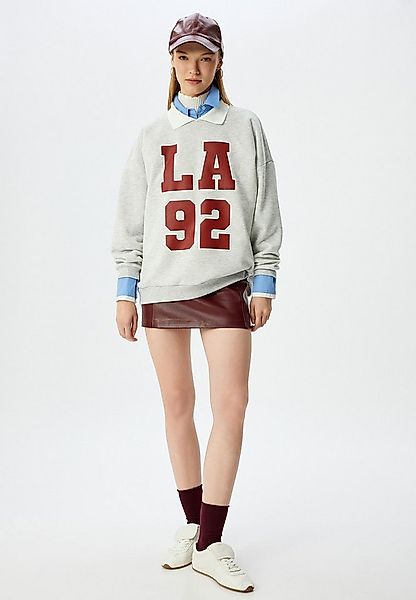 Koton Sweatshirt Polokragen Mit Aufdruck Sweatshirt günstig online kaufen