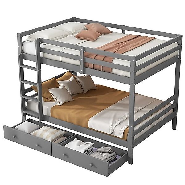 HAUSS SPOLE Etagenbett 140x200cm, Kinderbetten mit Schubladen, Stauraum, Ho günstig online kaufen