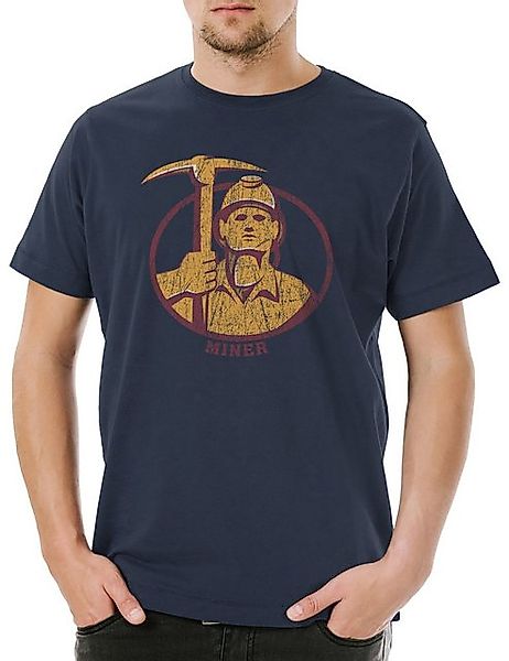 Urban Backwoods Print-Shirt Urban Backwoods Miner IV Herren T-Shirt Navy Gr günstig online kaufen