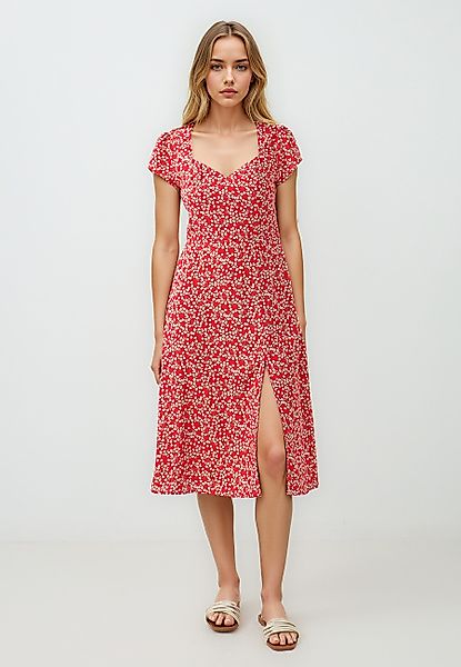 Jimmy Key Minikleid Gewebtes Rotes Kleid günstig online kaufen