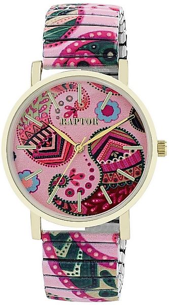 Raptor Quarzuhr Colorful Edition mit Edelstahlzugarmband, 3 ATM, Mineralgla günstig online kaufen