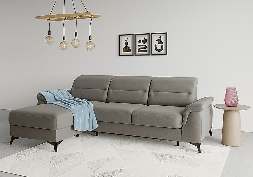 sit&more Ecksofa "Sinatra L-Form" mit Recamiere, optional mit Kopfteilverst günstig online kaufen