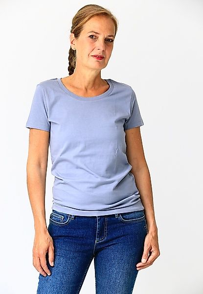 Tailliertes Damen T-shirt Aus Biobaumwolle Gots günstig online kaufen