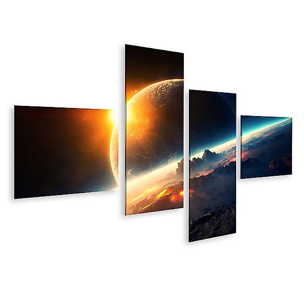 islandburner Leinwandbild Alien Planet Deep Space günstig online kaufen