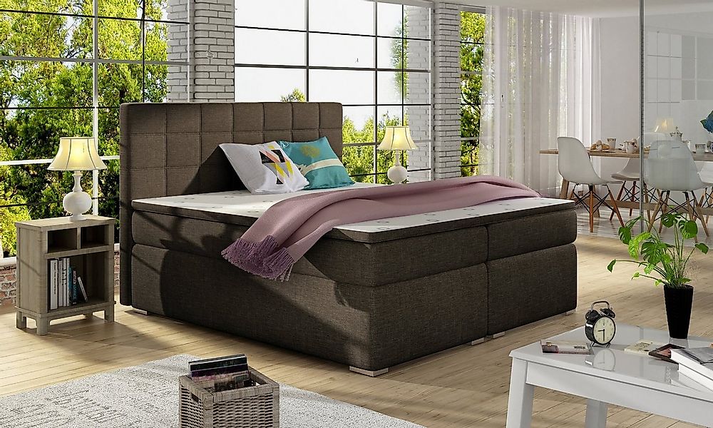 Best for Home Boxspringbett Alice mit Bettkasten Bonellfederkern inkl. 4 cm günstig online kaufen