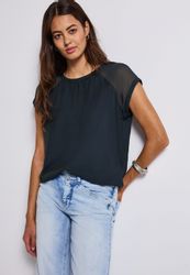 STREET ONE Blusenshirt aus strecthigem Viskosematerial günstig online kaufen