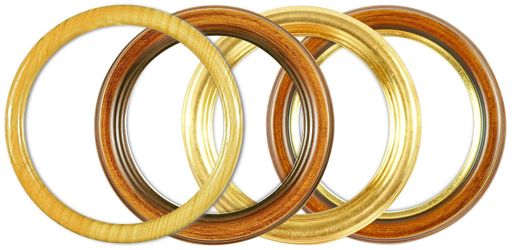 Bilderrahmen Neumann Einzelrahmen Rundrahmen, Massivholz, mit günstig online kaufen