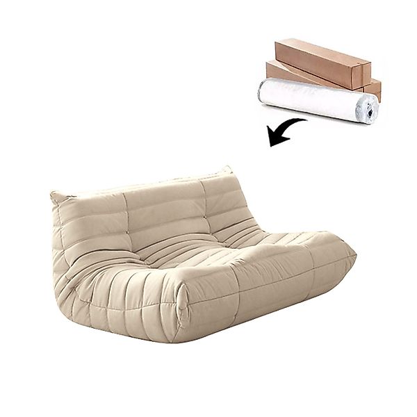 TWSOUL Sitzsack Bodensofa,Sitzsacksofa,Raupen-sitzsackstuhl,87CM*102CM*70CM günstig online kaufen