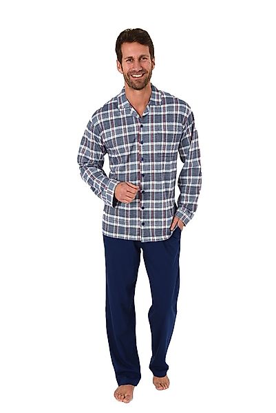 Normann Pyjama Herren Pyjama Schlafanzug langarm günstig online kaufen