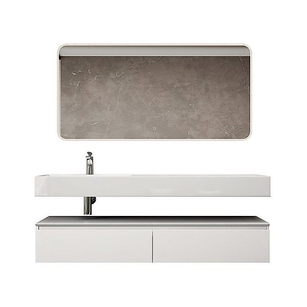 doporro Badmöbel-Set Waschtisch mit Unterschrank 150cm günstig online kaufen