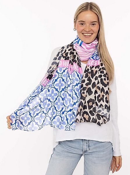 Zwillingsherz Schal Viskose Mix "Animal Block", Schal mit Mustermix und Sch günstig online kaufen