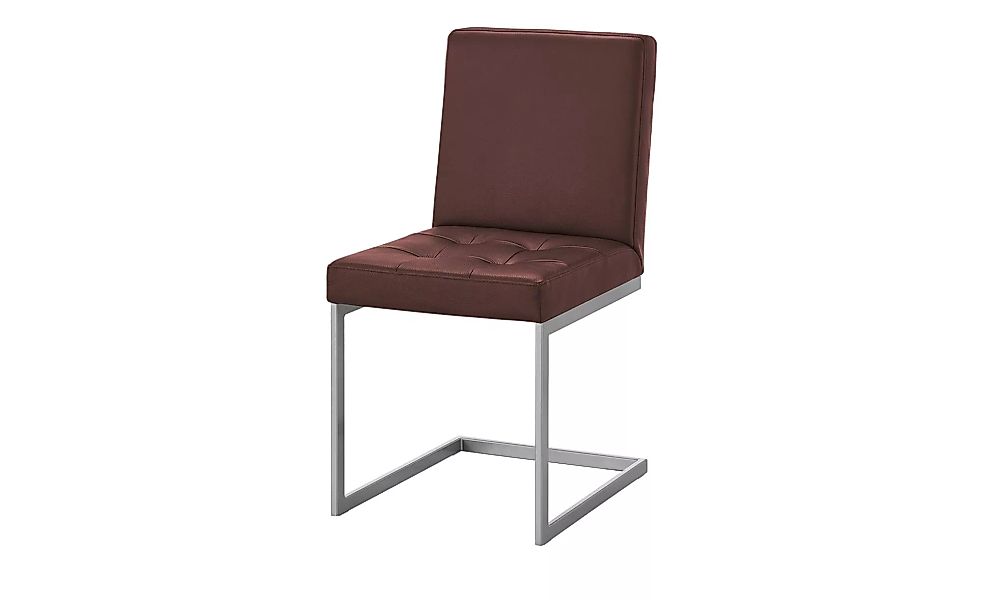 Schwingstuhl Leder - rot - 45 cm - 91 cm - 58 cm - Stühle > Esszimmerstühle günstig online kaufen