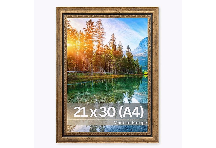 Victor (Zenith) Bilderrahmen Boho, Bilderrahmen Gold 20x30 cm (A4), Bilderr günstig online kaufen