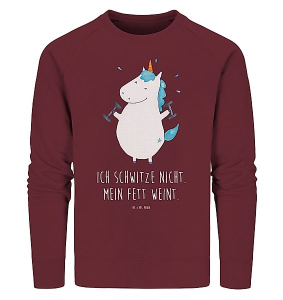 Mr. & Mrs. Panda Longpullover Einhorn Fitness Größe L - Burgundy - Geschenk günstig online kaufen