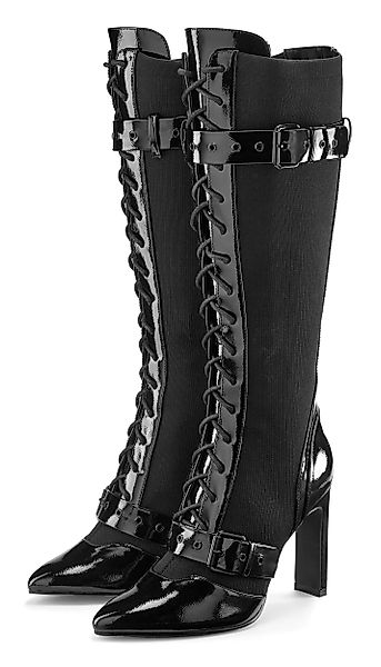 LASCANA Belle Affaire Schnürstiefel mit elastischem günstig online kaufen