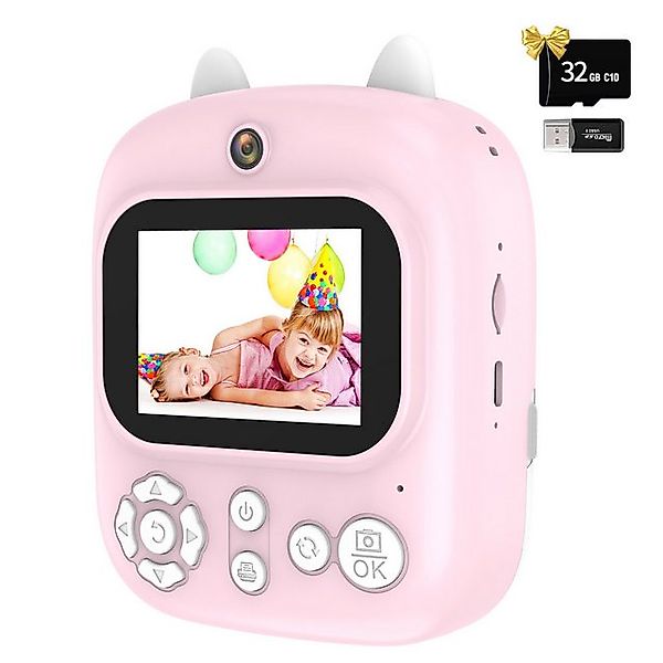 BlingBin Sofortbildkamera Kinder, Dual Lens Digitalkamera HD-Digital-Selfie günstig online kaufen