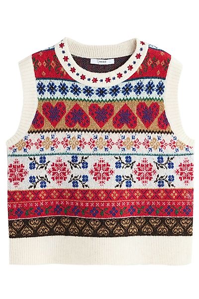 Next Trägertop Gemustertes Rundhals-Tanktop aus Strick günstig online kaufen