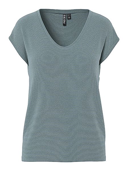 pieces T-Shirt PC BILLO mit Glitzerstreifen günstig online kaufen