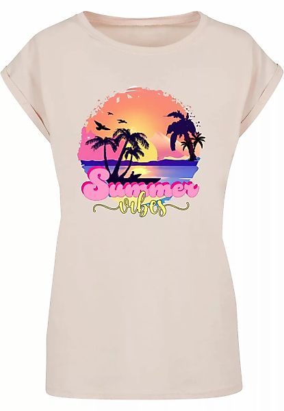 Merchcode T-Shirt "Merchcode Damen Ladies Summer Vibes Sunset Extended Shou günstig online kaufen