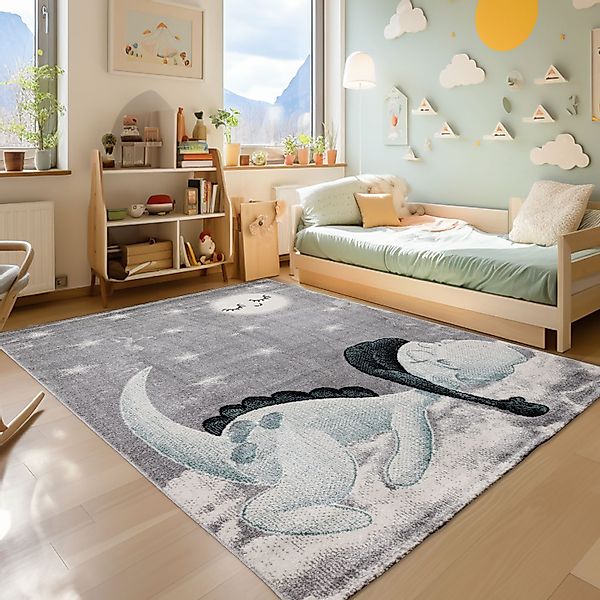 SIMPEX24 Teppich Dinosaurier Design, Läufer, Höhe: günstig online kaufen