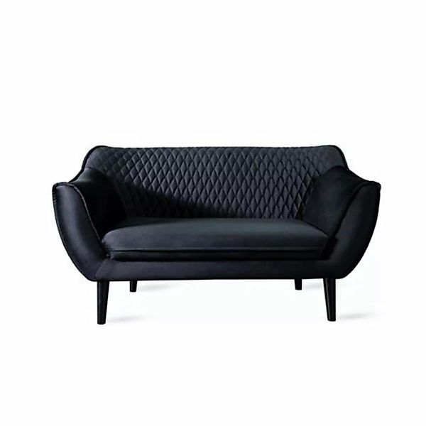 JVmoebel 2-Sitzer, Schwarz Sofa 2 Sitzer Modern Wohnzimmer Luxus Design günstig online kaufen