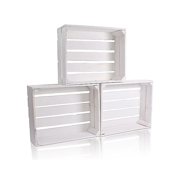 CHICCIE Holzkiste Regale Weiß 50x40x15cm - günstig online kaufen