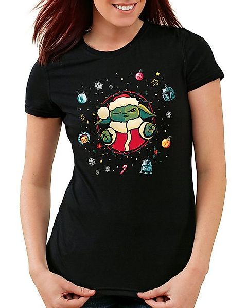 style3 T-Shirt Weihnachten yoda fett wars boba mandalorian star xmas ugly s günstig online kaufen