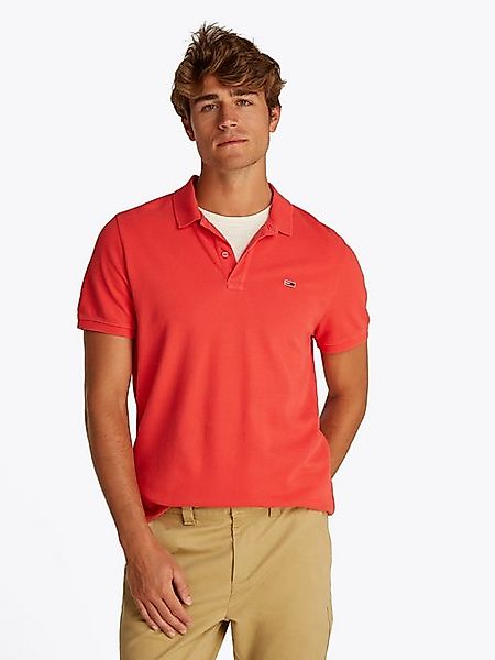 Tommy Jeans Poloshirt TJM SLIM ESSENTIAL GD POLO SS mit Logostickerei günstig online kaufen