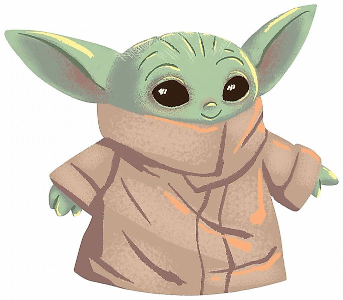 Komar Bild "Mandalorian The Child Cutie" Disney  Star Wars 1 Stk. tlg. Wand günstig online kaufen