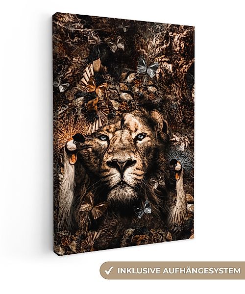 OneMillionCanvasses® Leinwandbild Schmetterling - Vögel - günstig online kaufen