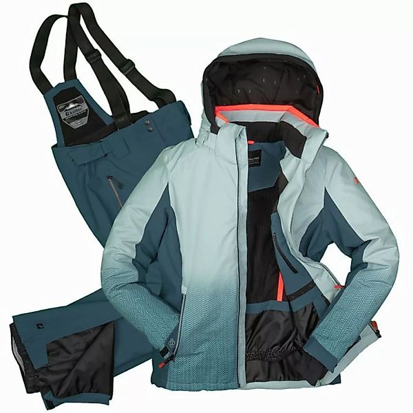 Killtec Skianzug Damen Skijacke hellblau + Skihose petrol (Größe 38), abneh günstig online kaufen