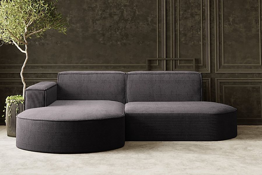 Kaiser Möbel Ecksofa Designer MODENA STUDIO L stoff Cord, Ecksofa, Cord Sof günstig online kaufen