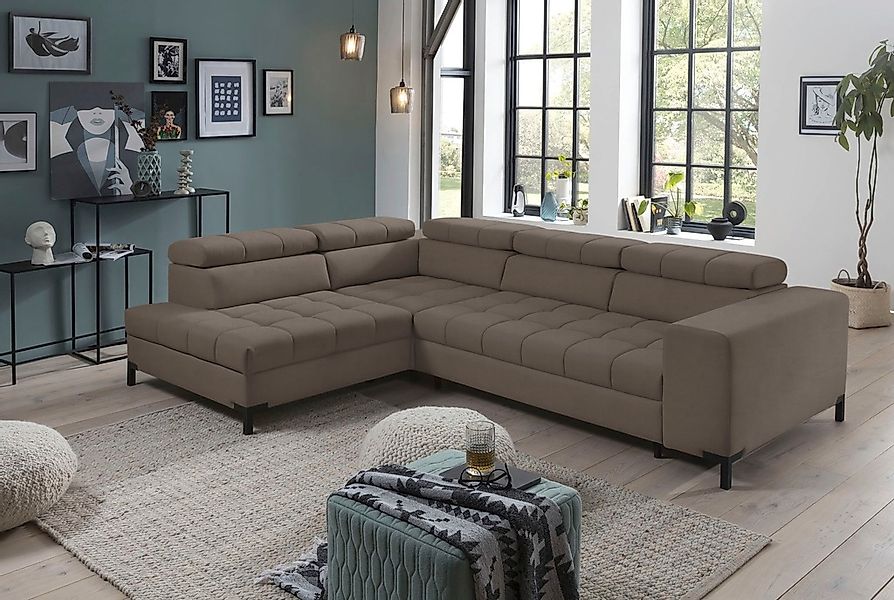exxpo - sofa fashion Ecksofa "Bocco, hochwertige Verarbeitung, toller Sitzk günstig online kaufen