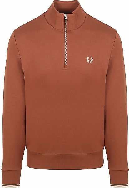 Fred Perry Half Zip Pullover Whisky Braun - Größe XXL günstig online kaufen