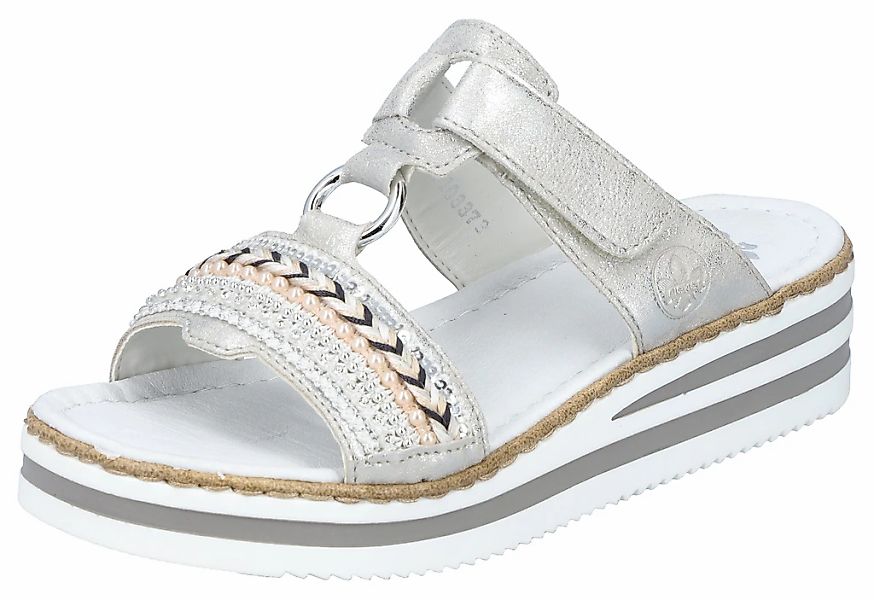 Rieker Pantolette, Plateau, Sommerschuh, Schlappen mit günstig online kaufen