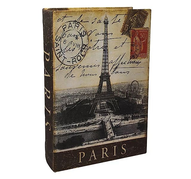 Hohles Buch mit Geheimfach PARIS Buchversteck 27cm günstig online kaufen