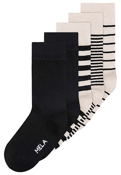 MELA Socken Basic Socken 5 Paare Ohne Polyester & Polyamid. Das Elasthan is günstig online kaufen