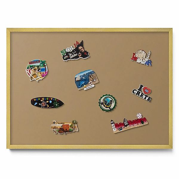 Tulup Magnettafel Dekoratives Magnetboard aus Metall Farbe Dunkelgelb 70x50 günstig online kaufen