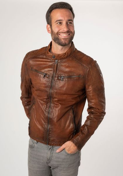 Mauritius Lederjacke "MMReeser" mti Reißverschluss, Stehkragen, Reißverschl günstig online kaufen