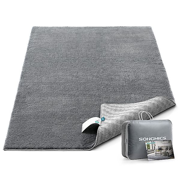 SONGMICS HOME Teppich, Rechteck, Wohnzimmerteppich, rutschfest, günstig online kaufen