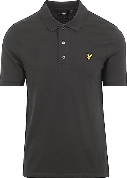 Lyle und Scott Polo Plain Anthrazit - Größe XXL günstig online kaufen