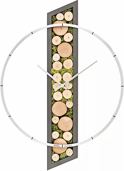 AMS Wanduhr »W9607«, Made in Germany,Holz,Wohnzimmer,Esszimmer,Küche,Arbeit günstig online kaufen