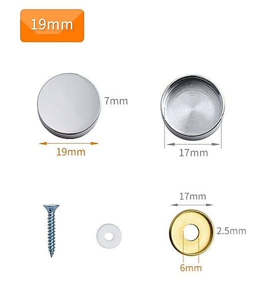 BAYLI Regal 8er Set Spiegel Schrauben günstig online kaufen