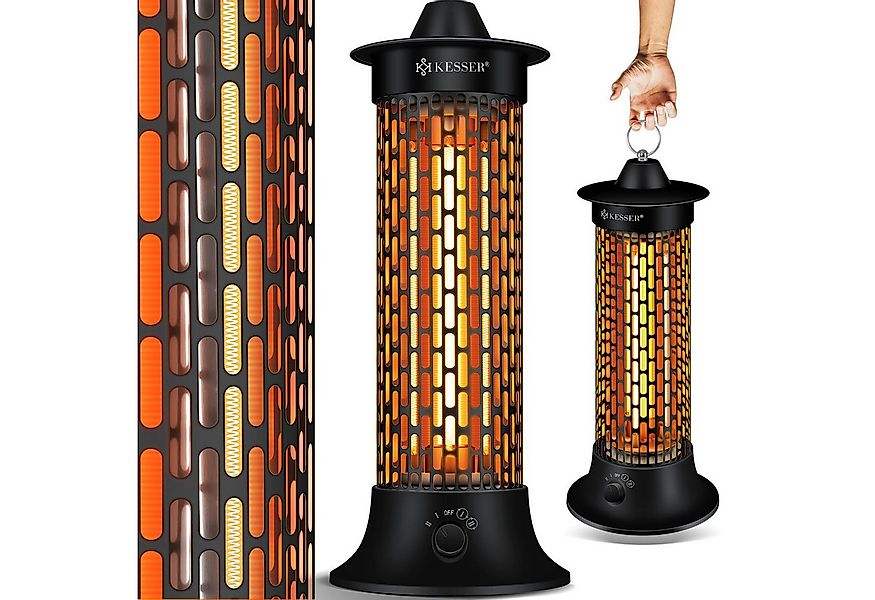 KESSER Terrassenstrahler, Standheizstrahler Infrarotheizung, 1200W Heizstra günstig online kaufen