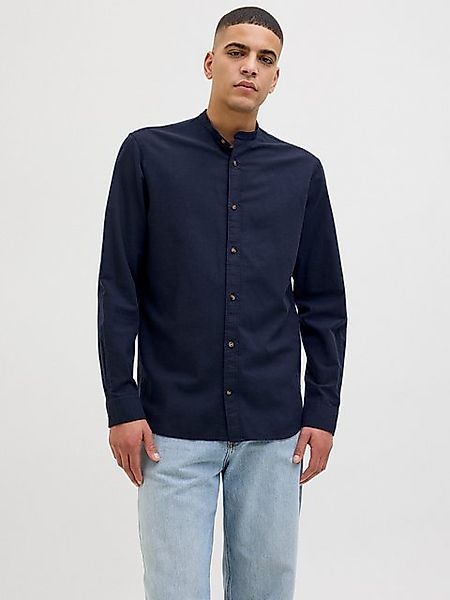 Jack & Jones Langarmhemd "JJESUMMER BAND SHIRT LS SN", mit Bandkragen günstig online kaufen