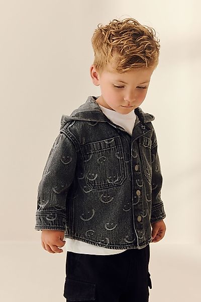 Next Jeanshemd Denim-Kapuzenhemdjacke (1-tlg) günstig online kaufen